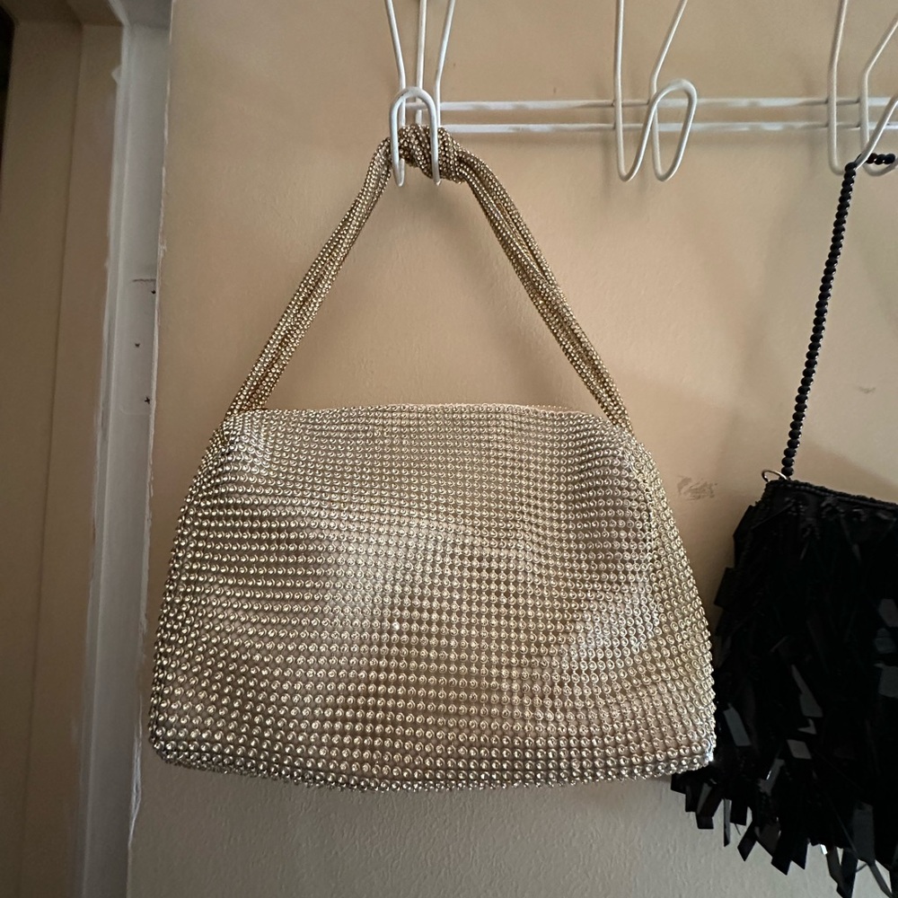 Windsor Gold rhinestone Clutch